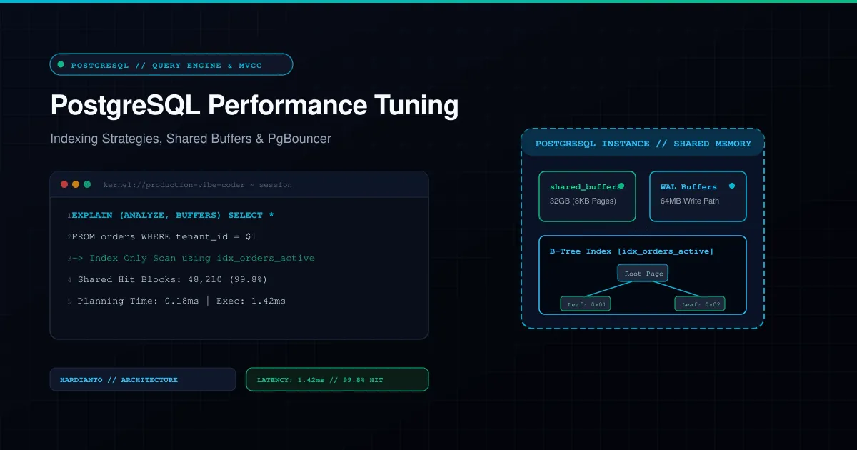 PostgreSQL Performance Tuning at Scale: Indexing Strategies, Buffer Cache, and Connection Pooling